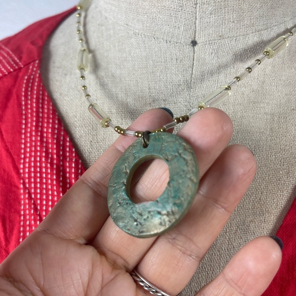 Patricia Lynn 2008 Artisan Crafted Necklace with Pendant 16" Signed Branded - Picture 3 of 6